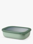 Mepal Cirqula Large Rectangular Food Storage Bowl, 2L, Nordic Sage