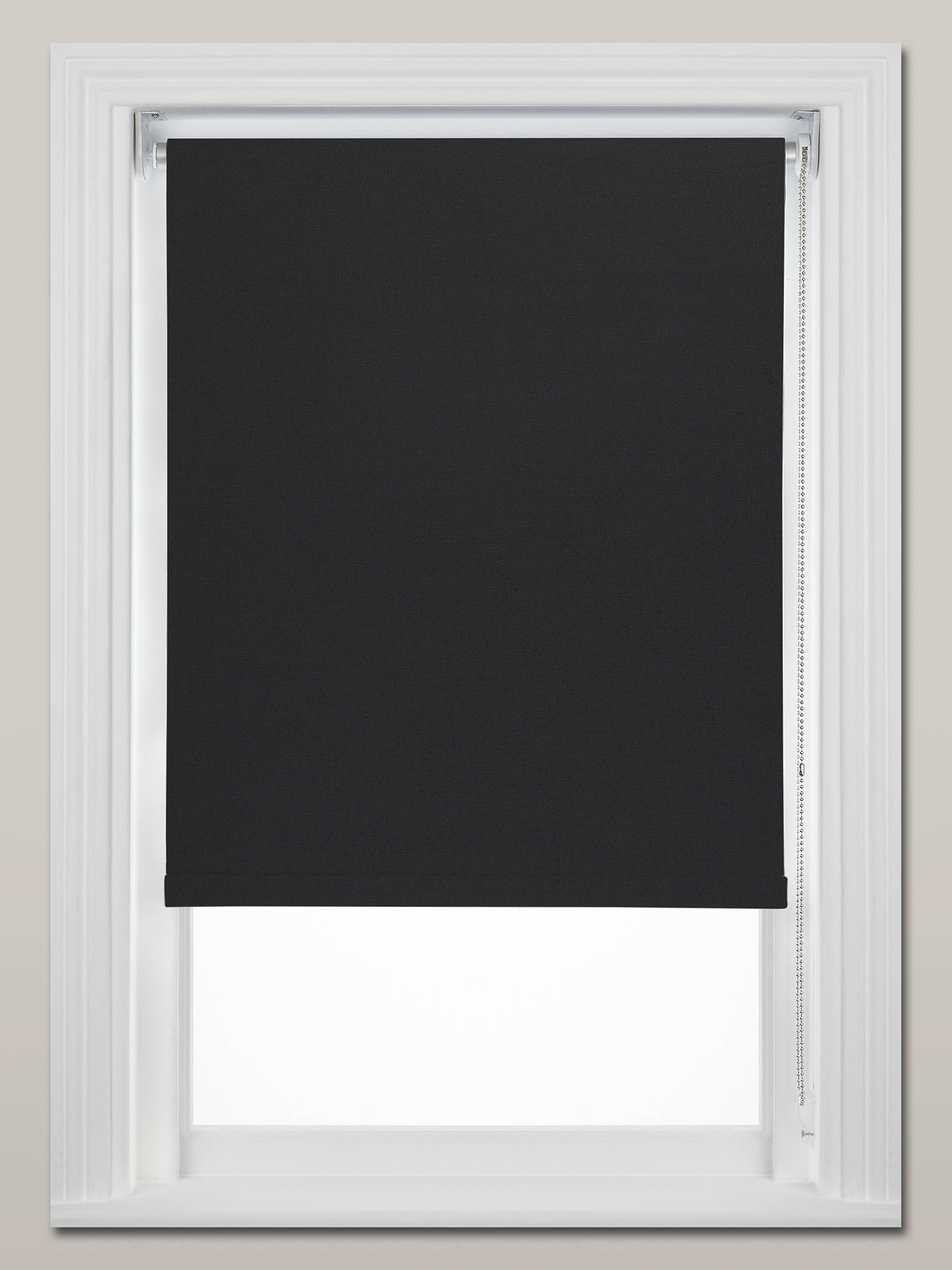 John Lewis Lima Made to Measure Daylight Roller Blind, Midnight Black