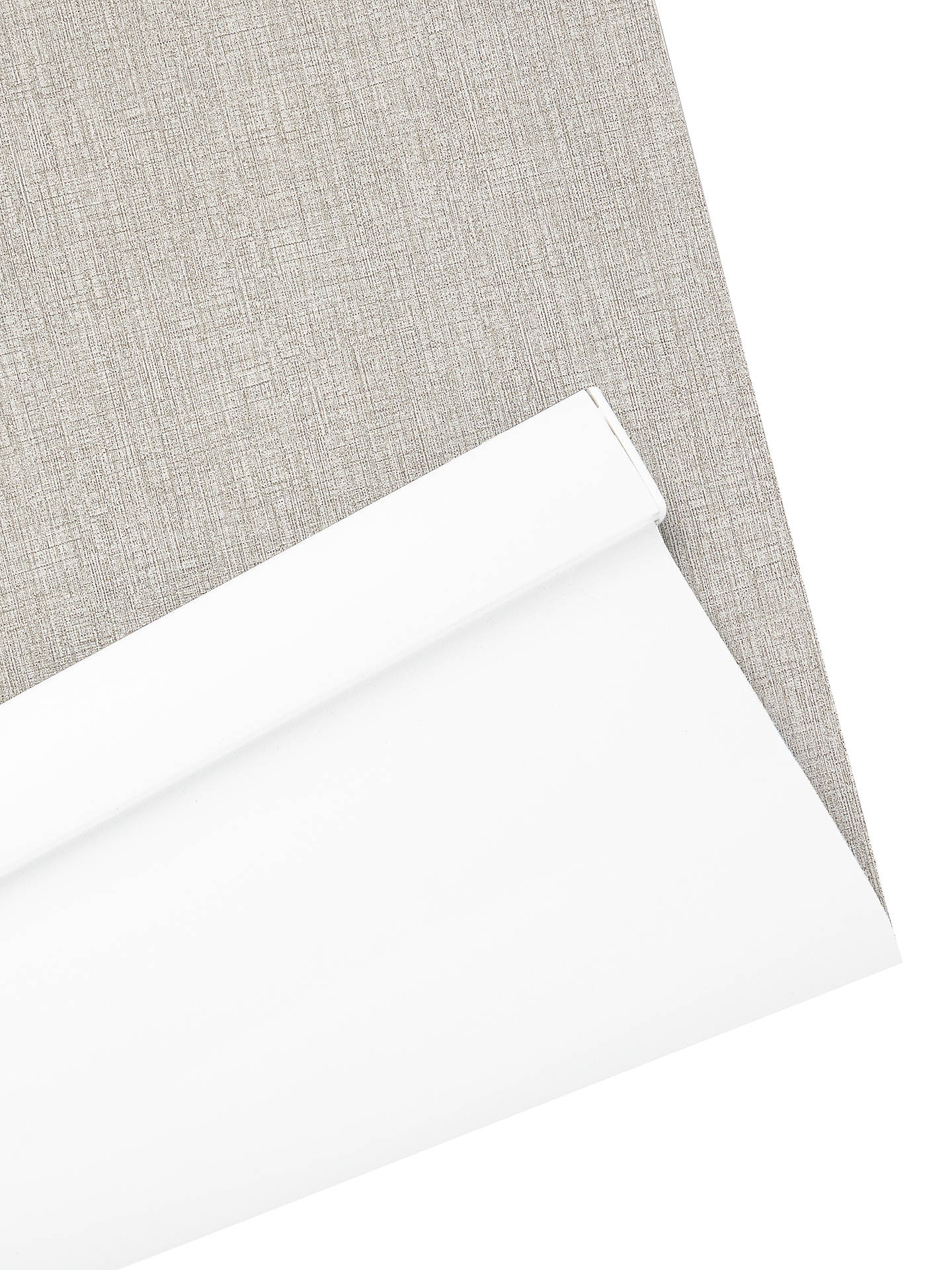 John Lewis Granada Plain Texture Made to Measure Blackout Roller Blind, Soft Linen