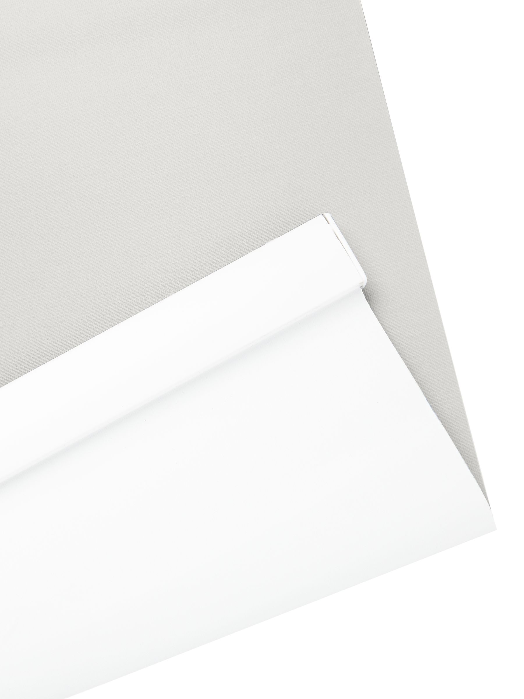 John Lewis Prato Made to Measure Blackout Roller Blind, Pearly White