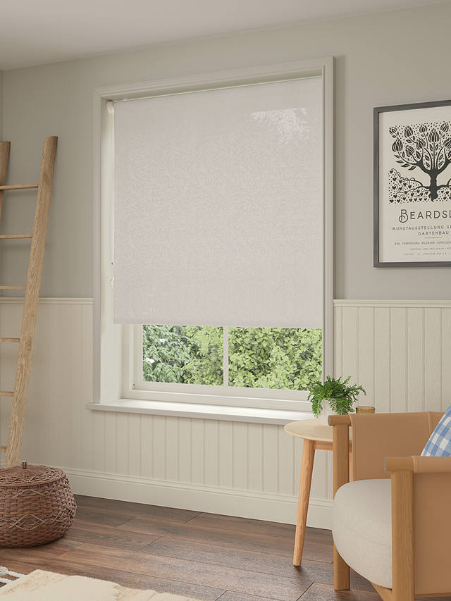 Morris & Co. Pure Willow Made to Measure Sheer Roller Blind, Ivory Pearl