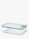 Mepal EasyClip Oven Safe Glass Storage Container, 1.5L, Nordic Sage