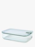 Mepal EasyClip Oven Safe Glass Storage Container, 2.25L, Nordic Sage