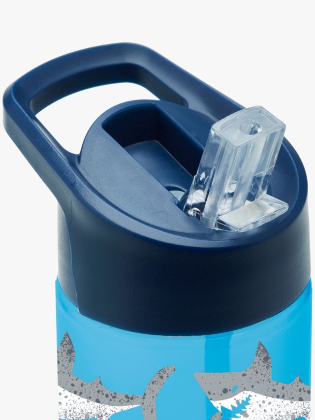 Smash 3D Shark Lunch Cooler Bag & 500ml Drinks Bottle, Blue