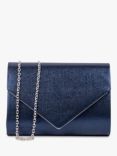 John Lewis Weaved Clutch Bag, Navy