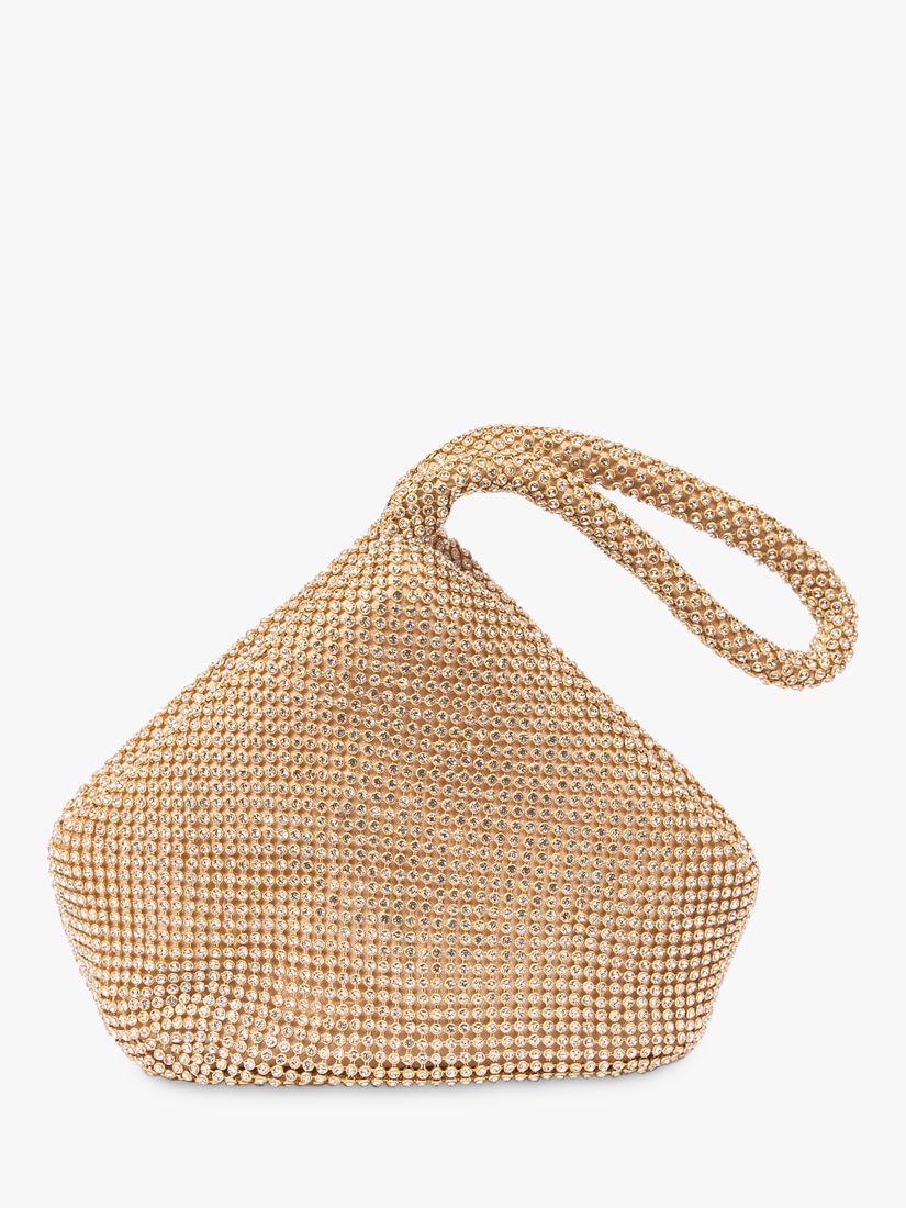 Paradox London Dua Embellished Grab Bag, Gold at John Lewis & Partners