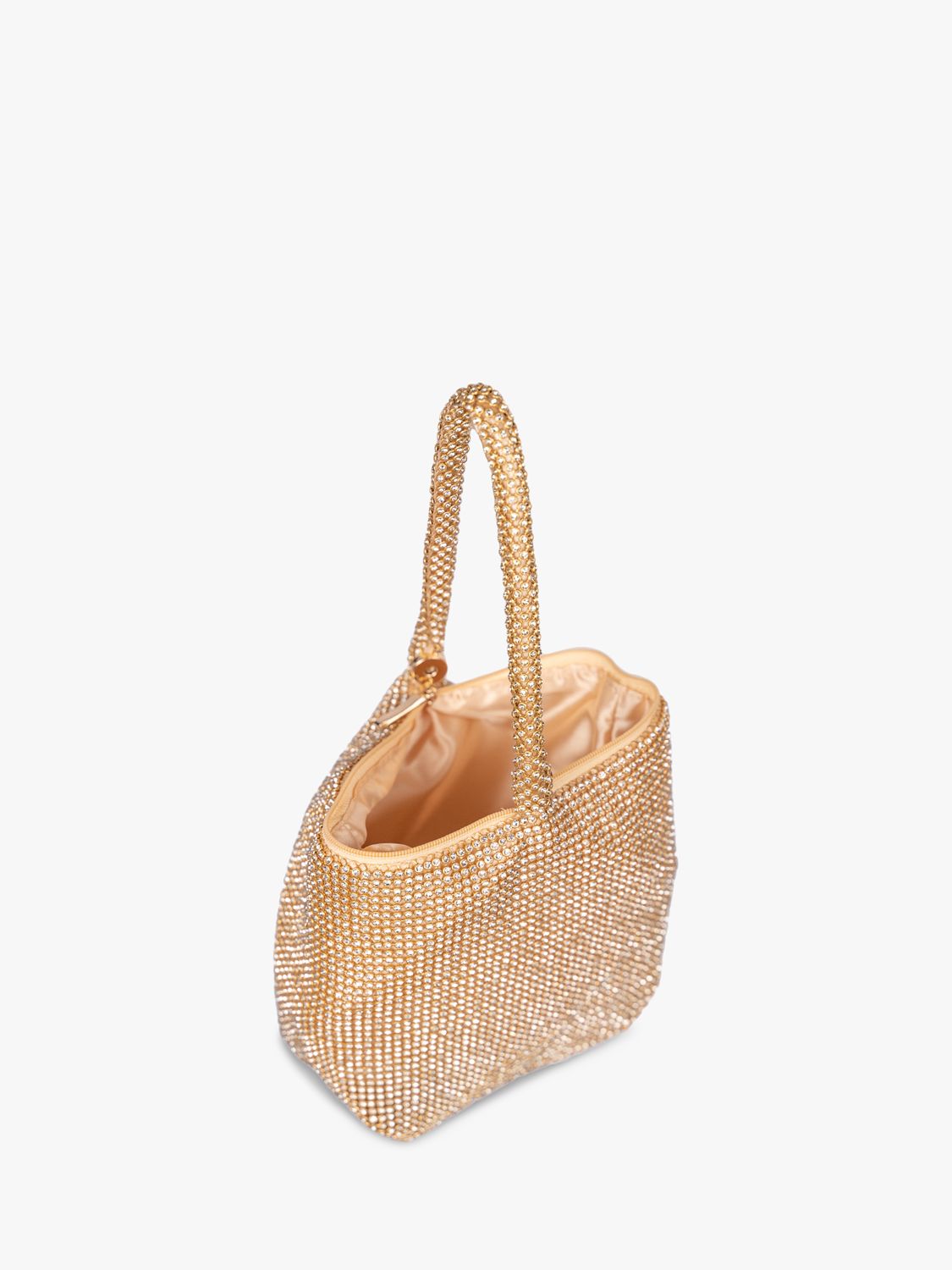 Rose gold grab outlet bag