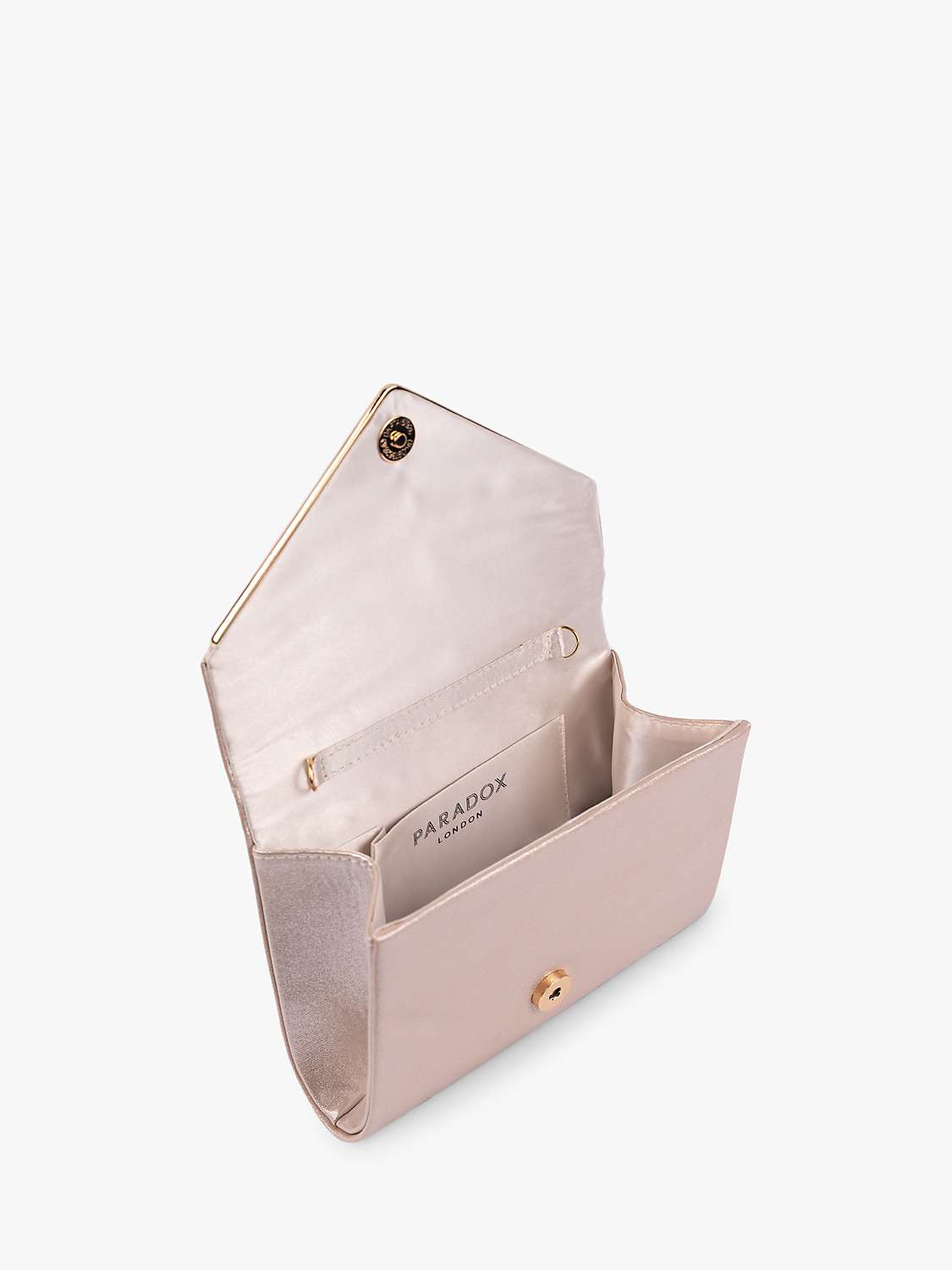 Buy Paradox London Darcy Envelope Clutch Bag, Nude Online at johnlewis.com