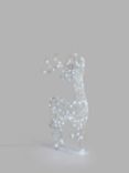 John Lewis Proud Stag LED Lit Figure, White, Small