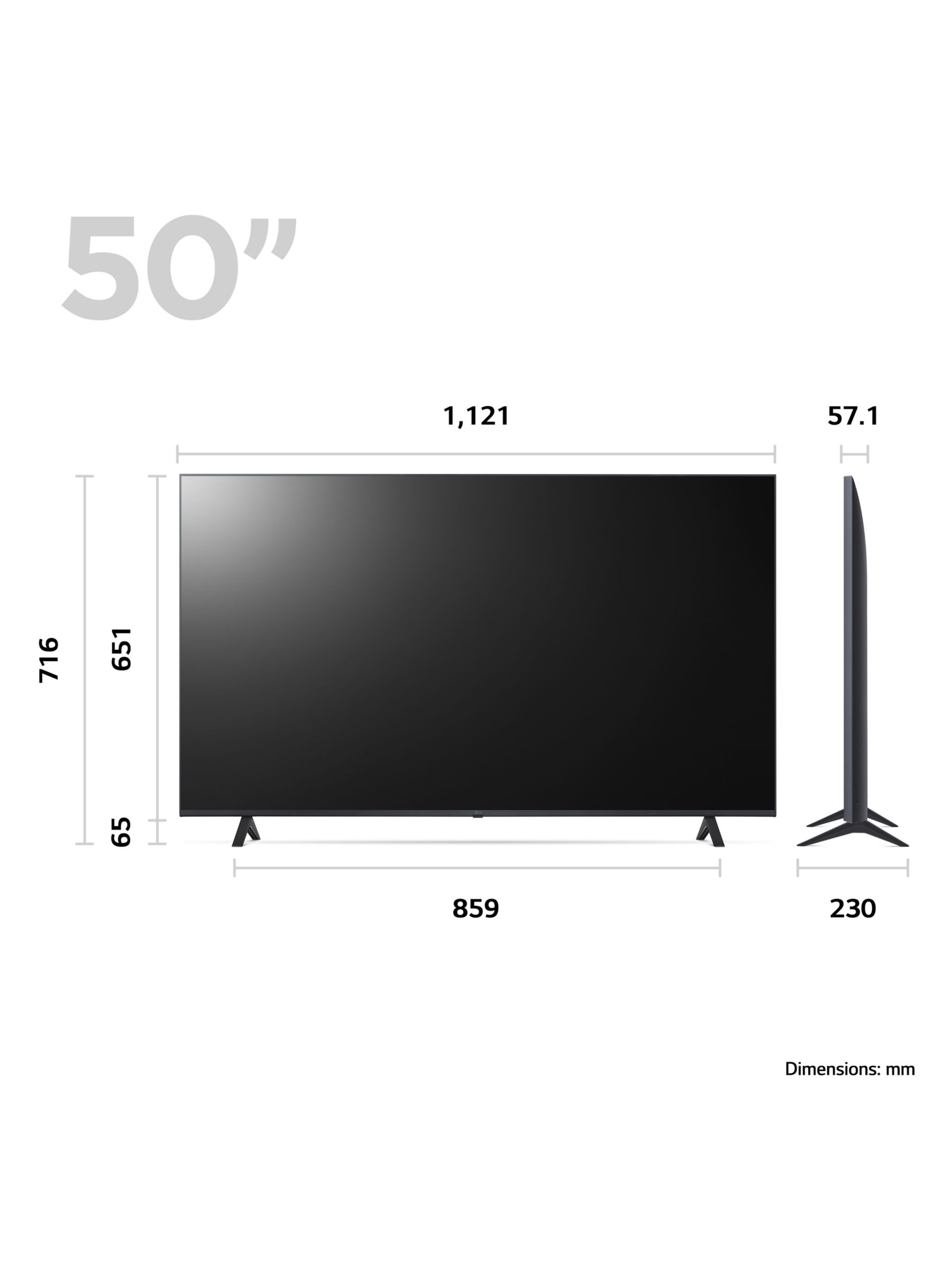 LG 50UR78006LK Televisor Smart TV 50 Direct LED UHD 4K HDR 