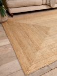 Nkuku Hemp Textured Rug, Natural, L300 x W200 cm