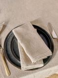 Nkuku Sanee Linen Cotton Napkins, Set of 2, Natural