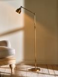 Nkuku Chapda Floor Lamp, Antique Brass