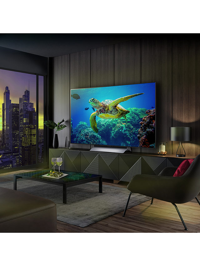 LG OLED77C34LA (2023) OLED HDR 4K Ultra HD Smart TV, 77 inch with Freeview Play/Freesat HD & Dolby Atmos, Dark Titan Silver