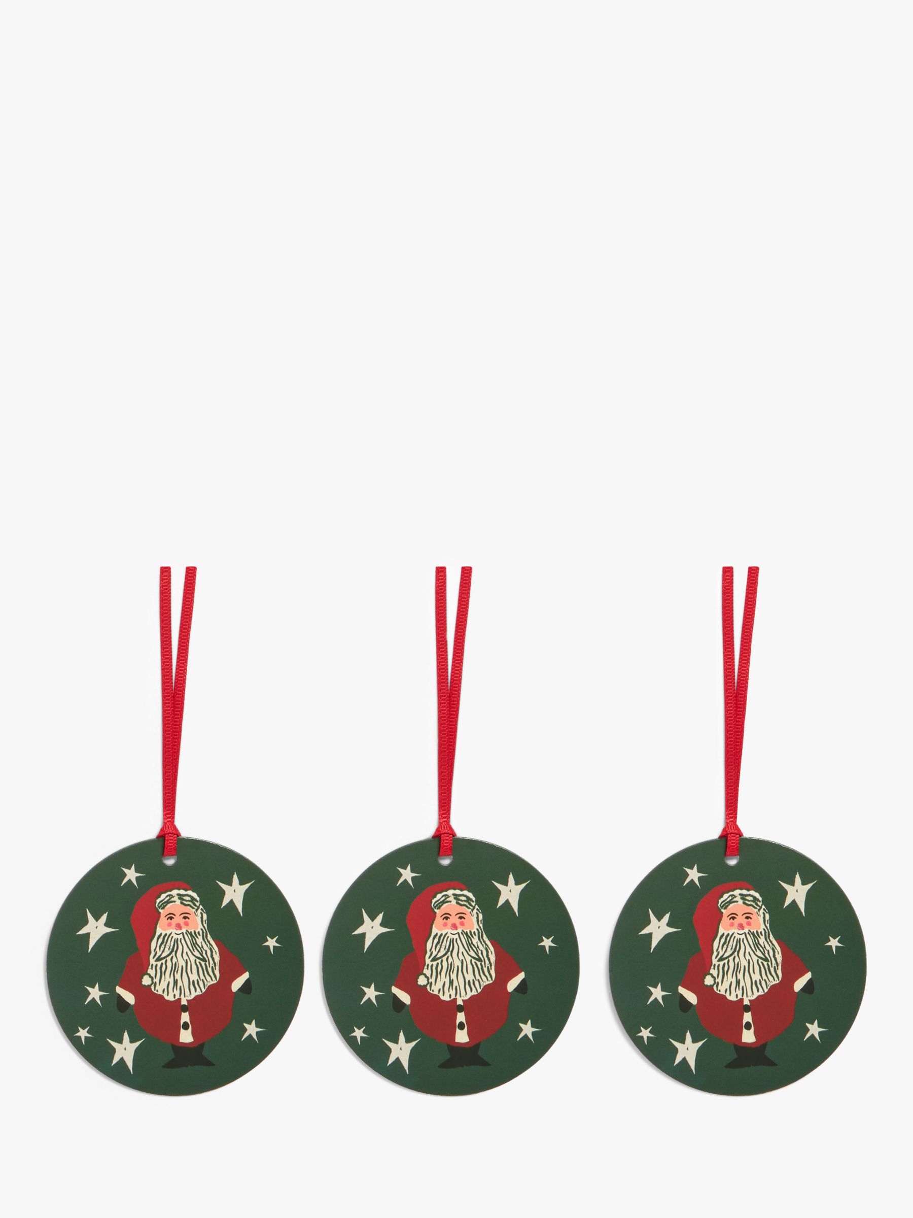 John Lewis Christmas Cottage Santa Gift Tags, Pack of 12