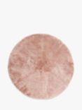 John Lewis Round Baby Sheepskin Rug, 80 x 80cm, Pink