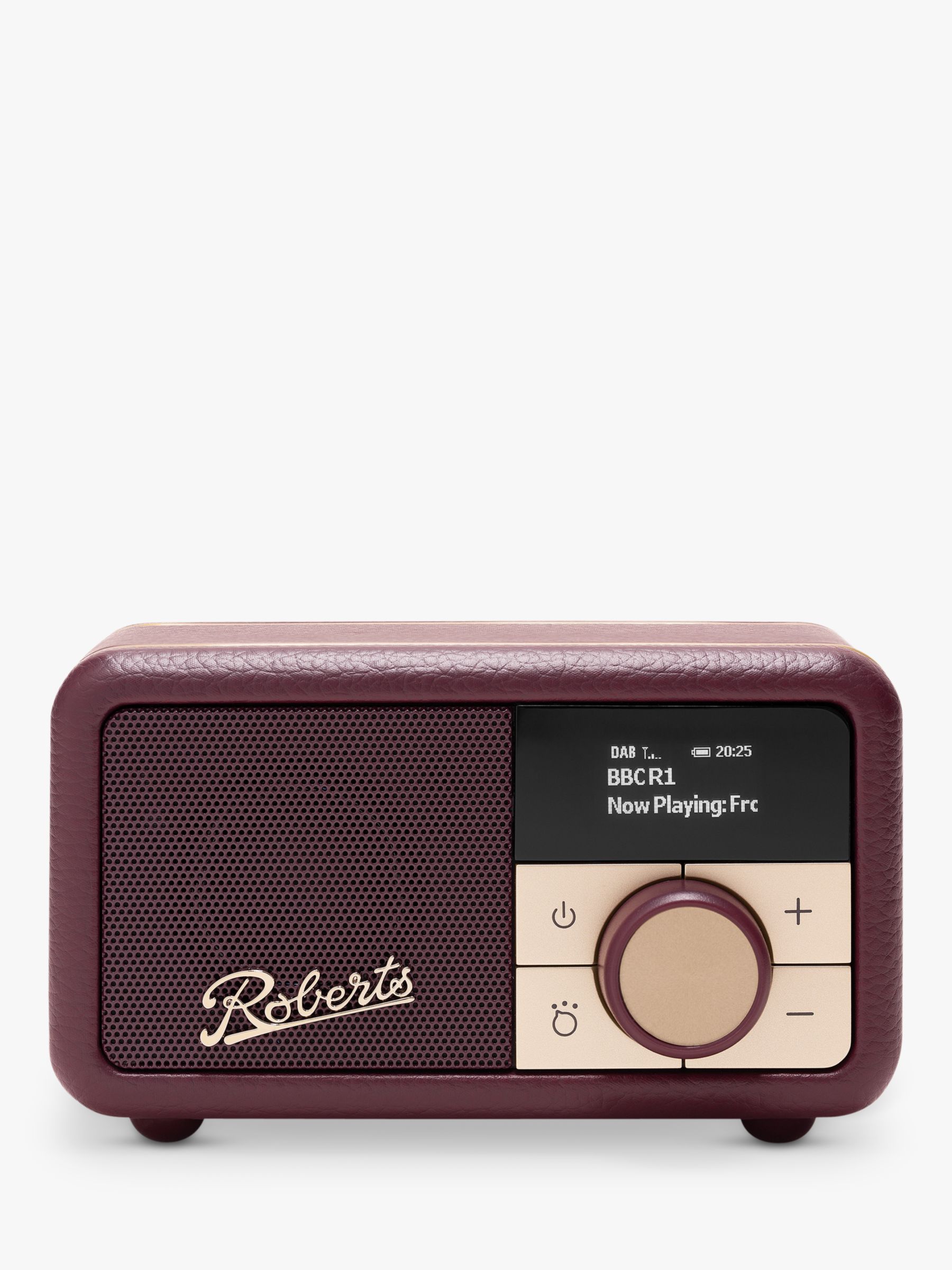 Roberts Revival Petite DAB/DAB+/FM Bluetooth Portable Digital Radio, Damson