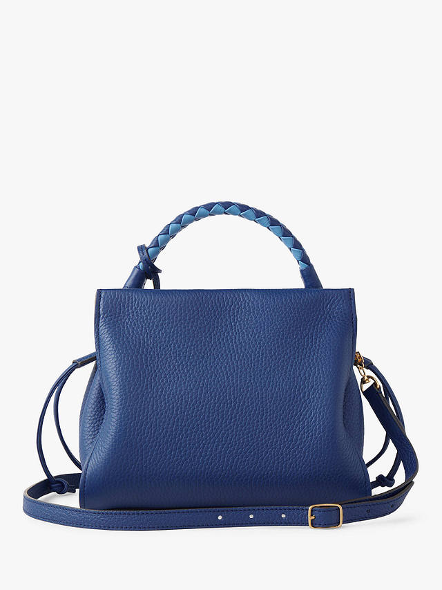 Mulberry Small Iris Heavy Grain & Silky Calf's Leather Shoulder Bag, Pigment Blue