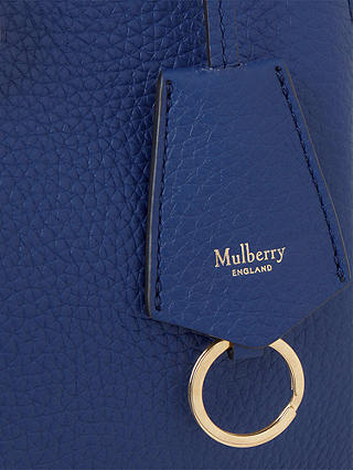 Mulberry Small Iris Heavy Grain & Silky Calf's Leather Shoulder Bag, Pigment Blue