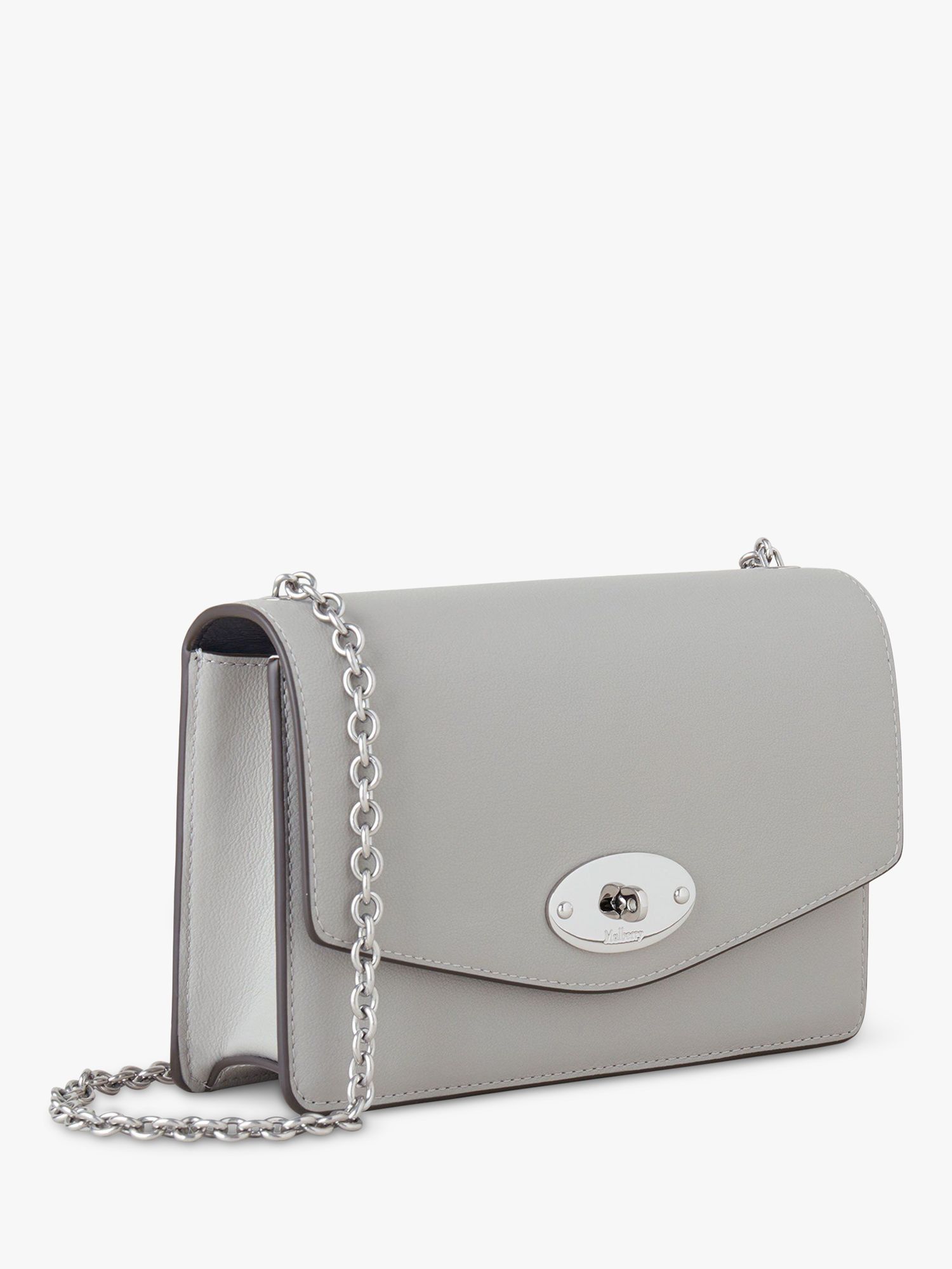 Mulberry Small Darley Heavy Grain Leather Cross Body Bag, Mulberry Green at  John Lewis & Partners