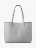 Mulberry Bayswater Small Classic Grain Leather Tote Bag, Pale Grey