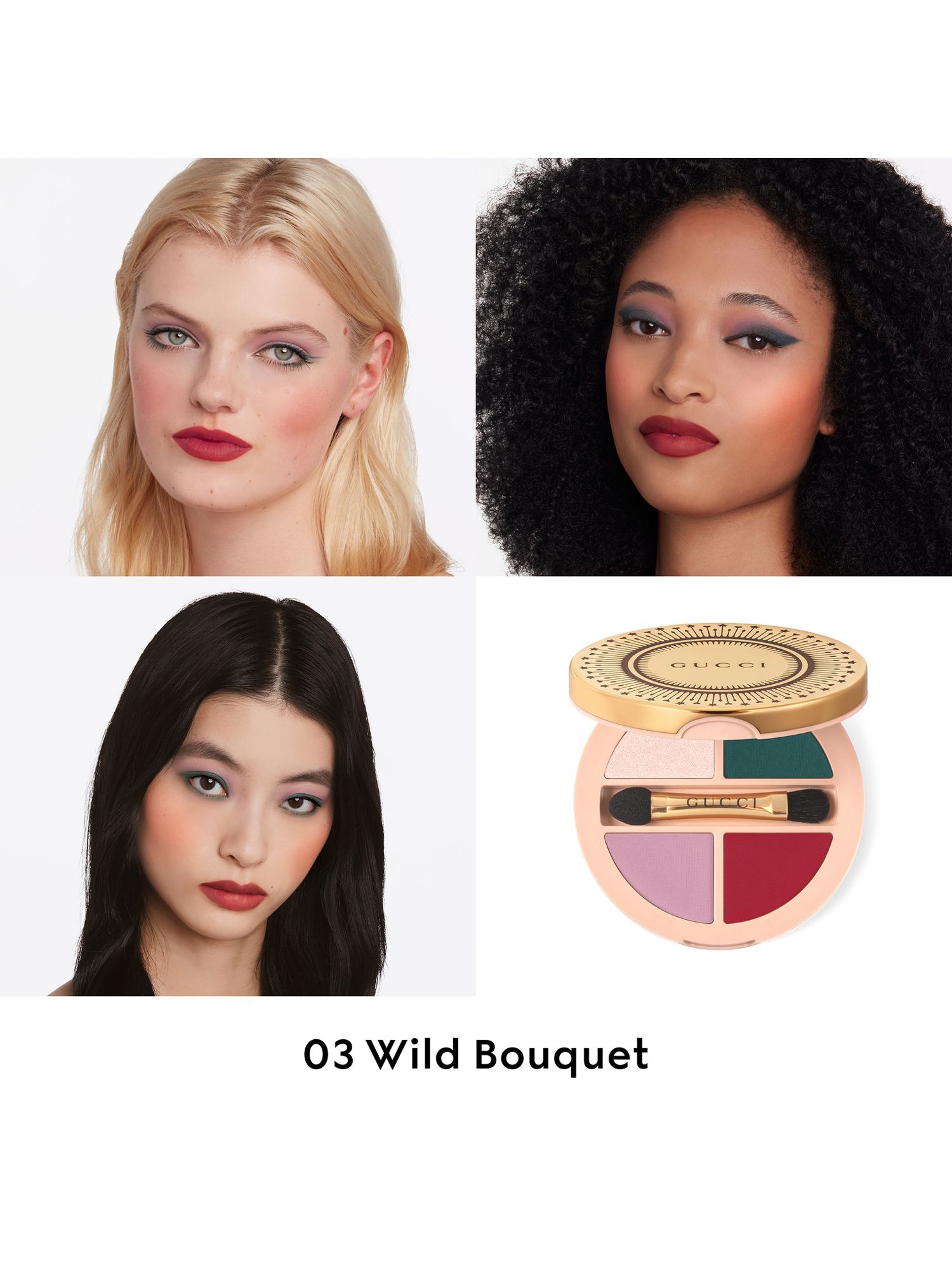 Gucci Palette de Beauté Quatuor Eye, Cheek and Lip, 03 Wild Bouquet