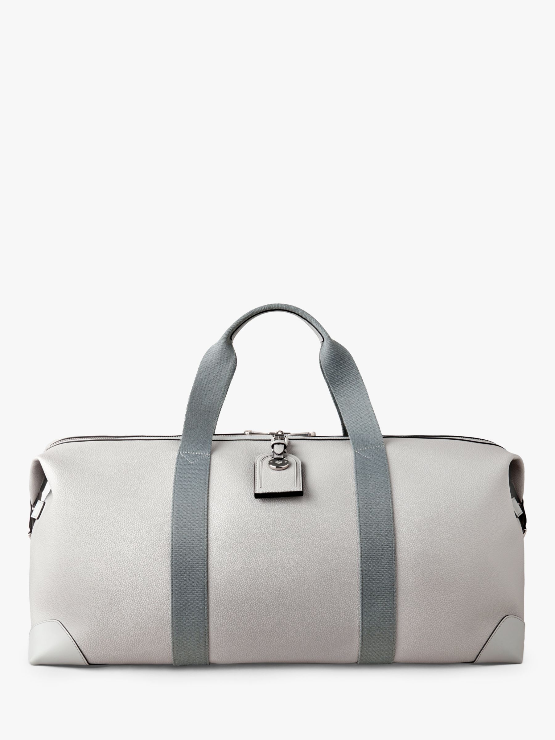 Mulberry Medium Clipper Printed Eco Scotchgrain Holdall, Pale Grey at ...