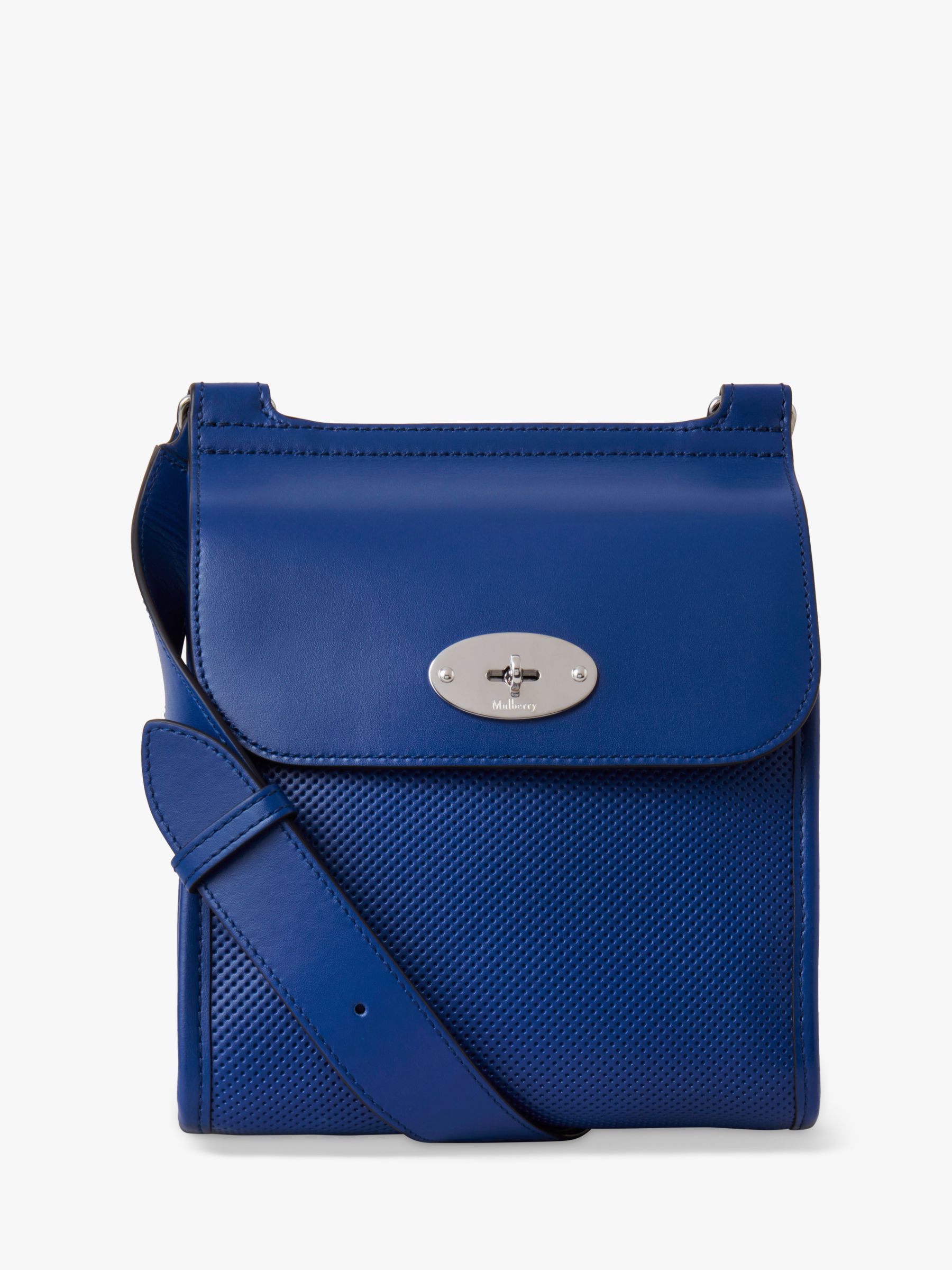 Mulberry blue Small Leather Antony Messenger Bag