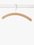 John Lewis Crescent Hanger (FSC Beech), Set of 6, Natural