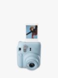 Fujifilm Instax Mini 12 Instant Camera with Built-In Flash & Hand Strap, Pastel Blue