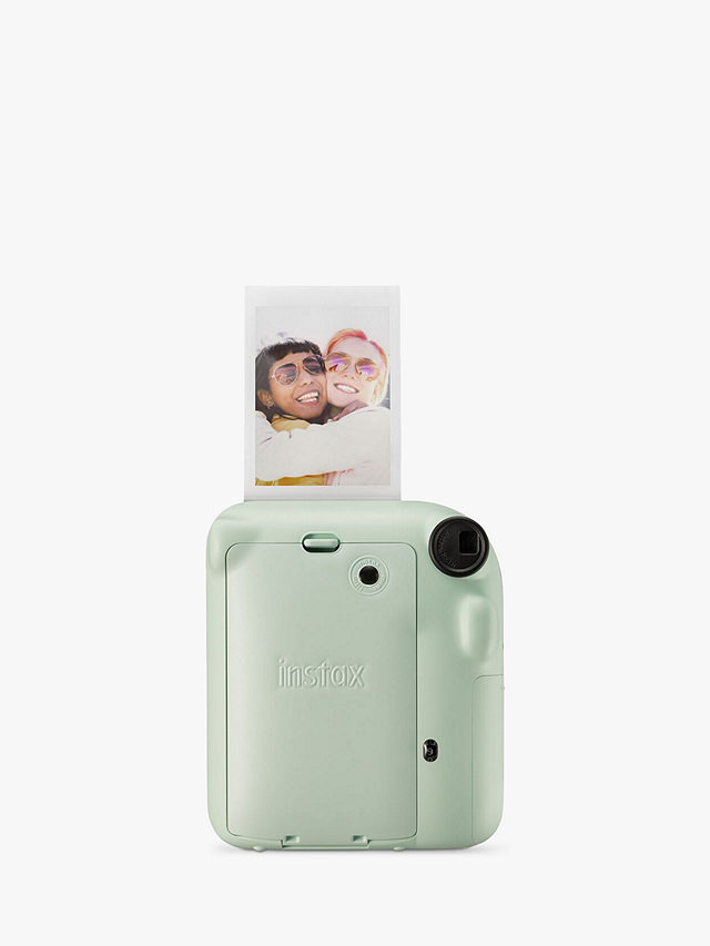 Fujifilm Instax Mini 12 Instant Camera with Built-In Flash & Hand Strap, Mint Green