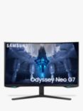 Samsung Odyssey Neo G7 LS32BG750NPXXU 4K Ultra HD Curved Gaming Monitor, 32”, Black