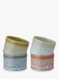Denby Kiln Accent Stoneware Small Pots, Set of 4, 8.5cm, Assorted