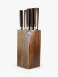 Taylor's Eye Witness Tacoma Walnut Wood Filled Knife Block Set, 5 Piece