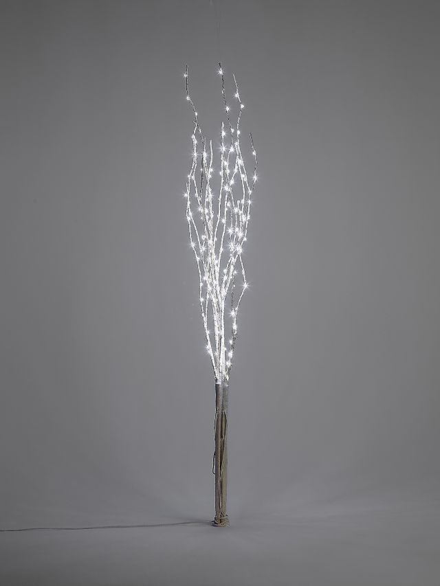John Lewis LED Lit Twig Bundle, Natural / Pure White