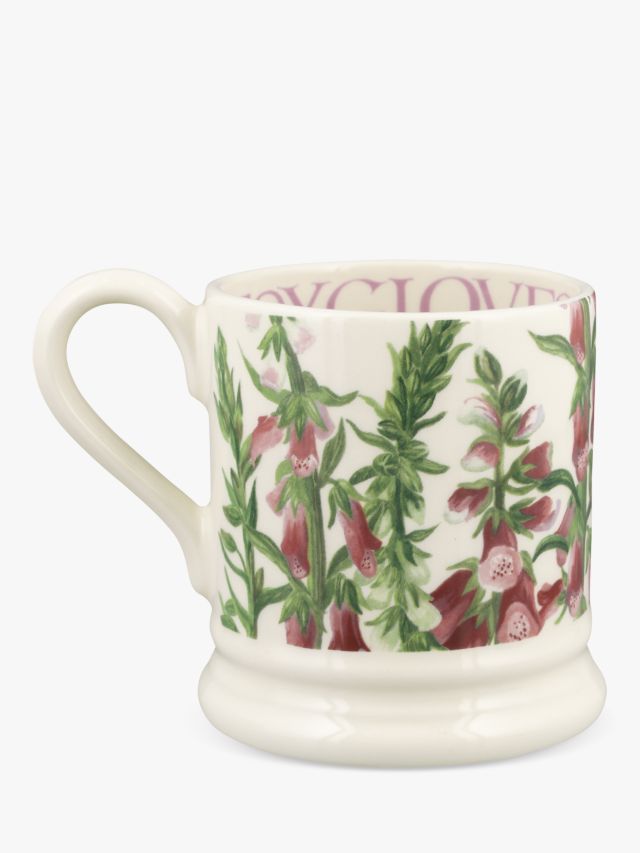 Emma Bridgewater Flowers Foxgloves Half Pint Mug, 300ml, Pink/Green