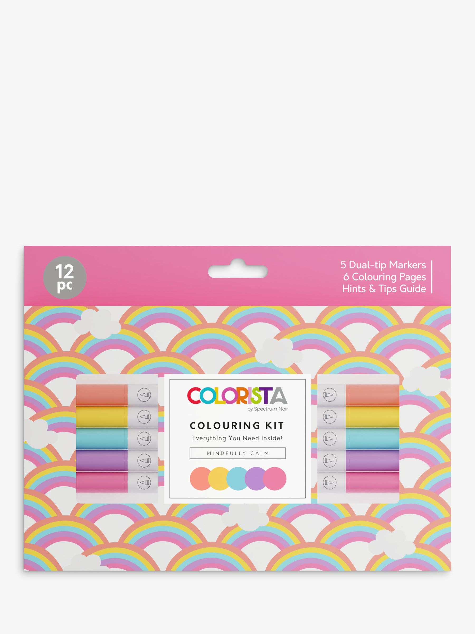 Colorista 12-Piece Mindfully Calm Coloring Kit