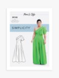 Simplicity Misses' One Shoulder Jumpsuit Sewing Pattern, S9142