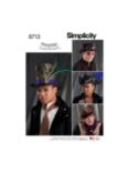 S8713, Simplicity Sewing Pattern Men's Hats in Three Sizes