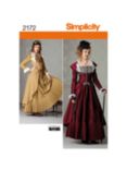Simplicity Misses' Victorian Style Costume Coat Sewing Pattern, S2172, R5