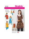 Simplicity Women's Vintage Aprons Sewing Pattern, S8152A