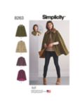 Simplicity Misses' Capes and Capelets Sewing Pattern, S8263A