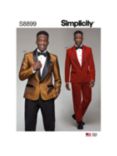 Simplicity Men's Tuxedo Jackets Trousers and Tie Sewing Pattern, S8899