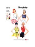 Simplicity Misses' Vintage Tops, Sewing Pattern, S8645, D5