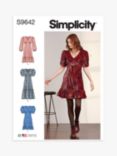 Simplicity Misses' V Neck Dress Sewing Pattern, S9642