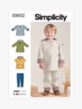 Simplicity Toddler's Tops and Pants Sewing Pattern, S9652