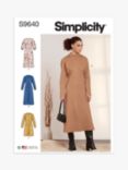 Simplicity Misses' Dolman Sleeve Dresses Sewing Pattern, S9640
