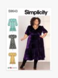 Simplicity Women's Flounce Dress Sewing Pattern, S9643