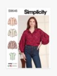 Simplicity Misses' Blouses Sewing Pattern, S9646