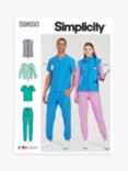 Simplicity Unisex Knit Scrubs Sewing Pattern, S9650A